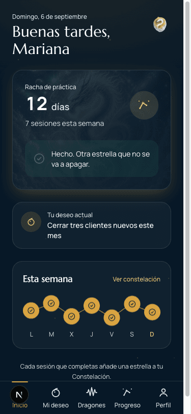 Pantalla de Inicio